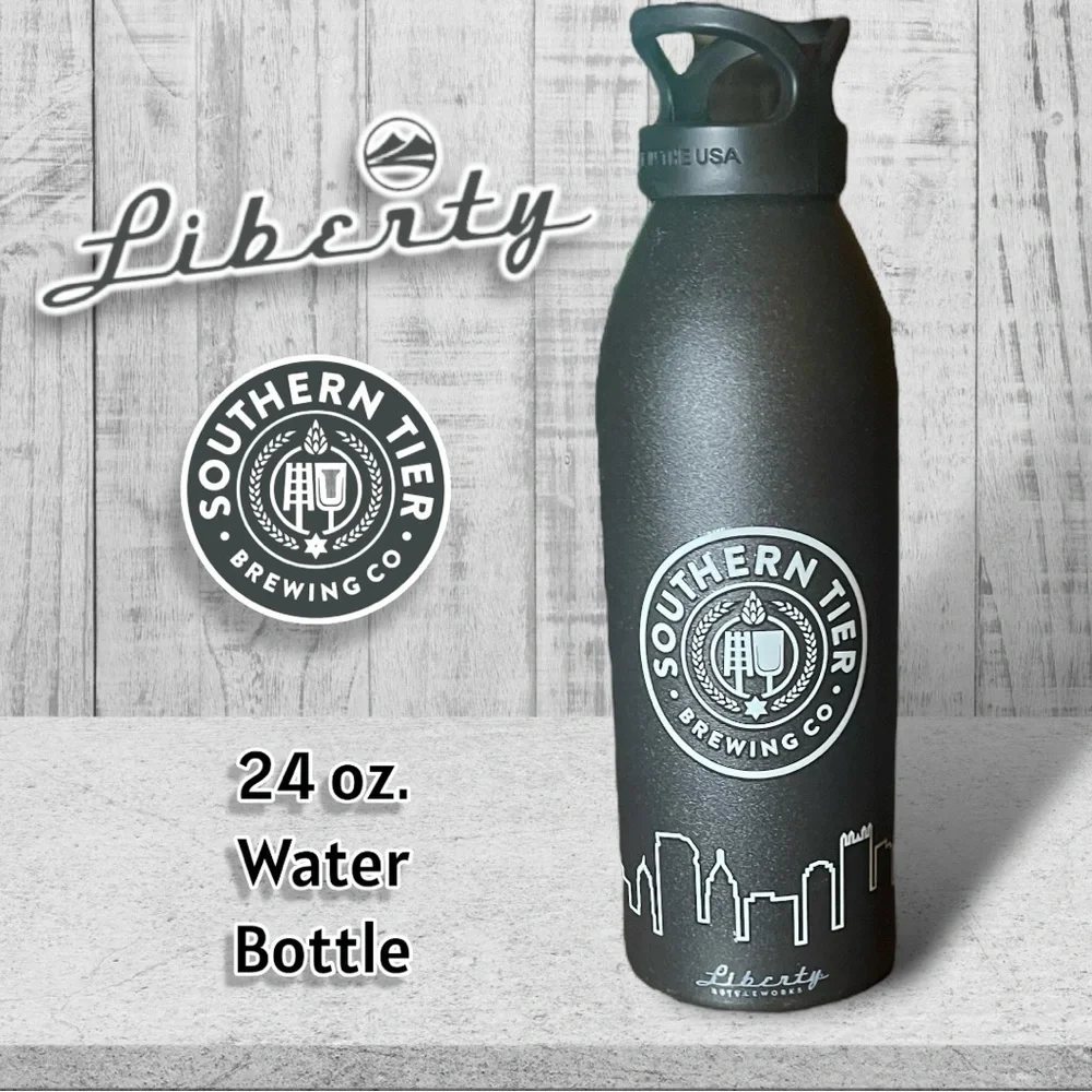 Liberty Southern Tier BPA Free Water Bottle with Cap, 24 Oz Aluminum Made in USA